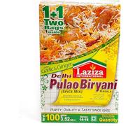 Laziza Delhi Pulao Biryani Masala Spice Mix with Garlic & Ginger, 100g Double Pack, Serves 14-16