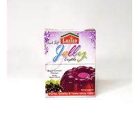 Laziza Gelatin Free Halal Jelly Crystals | Dessert Vegetarian Jellies | 85g (Blackcurrant)