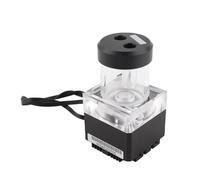 Lazmin 650L/H Computer CPU Water Cooling Water Pump, 3.5 Meters Pump Head Fast Heat Dissipation Computer Water Pump LED Ultra-Quiet Water Pump Tank for Pc (Black & 12cm)