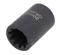 Lazmin112 1/2 Inch Drive Brake Caliper Socket, Premium Metal Material Socket Tool Replacement for S4, Ideal for Repairing Brake Systems (20mm x 10pt)