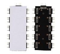 Lazmin112 10-Channel RGB Hub, 12V 4-Pin/5V 3-Pin PC MOD Motherboard RGB Fan Extension Cable (5V 3-pin)