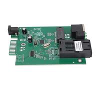 Lazmin112 1000Mbps Ethernet SC Connector Fiber Transceiver, 20km 1310nm Single SC Port RJ45 CAT5E CAT6, LED Indicators, Plug and Play, PCB Material, for Long-Term Use