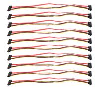 Lazmin112 10pcs Sata Cable 7+15Pin Male to Female 22 Pin Data Power Extension Cable,Slimline Sata Data and Power Combo Extension Cable for External Hard Disk Data Transmission