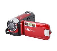 Lazmin112 16MP DV Camera with 2.7in Rotatable Screen, 1080P Video, 16x Digital Zoom, USB Cable, Selfie Feature, Large Capacity, for Recording Moments (Red)