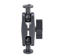 Lazmin112 17mm Dual Ball Heads Magic Arm, Anti Twist Articulating Arm, With Quick Release Clamp, 1/4 Inch Screw, Cold Shoe Plug, Aluminum Alloy, for Phone, Tablet, Camera, Light