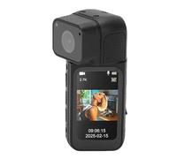 Lazmin112 2.7K Thumb Action Camera, 1.47 Inch Color Screen, Magnetic Wearable Camcorder, 180° Rotation, 170° Wide Angle, Wifi Transfer, Touch Recording, Pov Camera, for Work, Travel (Black)