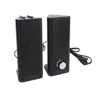 Lazmin112 2 in 1 Computer Speakers for Desktop, USB Powered PC Speakers with 3.5mm Jack, 2x3W Stereo Sound, Compact Design ForPC Laptop Desktop Display