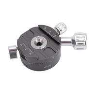 Lazmin112 360° Rotatable Panoramic Clamp, CNC Machined Aviation Aluminum Alloy with Built in Level and Arca Clamp, for Tripods DSLR Cameras HDR Photography