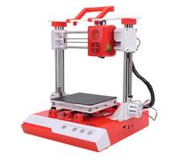 Lazmin112 3D Printer for Beginners, Easy to Use Plug and Play with Removable Magnetic Platform and Key Control System, for STEM Learning 100x100x100mm Printing Size (Orange White)