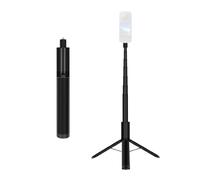 Lazmin112 48 Inch Selfie Stick Tripod, 7 Sections Extenable Aluminum Alloy Pole, 1/4" Stainless Steel Screw, Dual Groove, 2 In 1 Extendable Selfie Stick, for Panoramic Camera, Phone