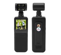 Lazmin112 4K Action Camera, 1.31inch Hd Screen, Anti Shake, Water Proof, 180° Rotating Lens, 1/4 Inch Screw Hole, Wi-Fi Sharing, Sports Camera, with Back Clamp, for Cycling, Travel