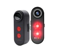 Lazmin112 4K Bike Camera With Tail Light, 140° Wide Angle Lens, IPX6 Water Proof, Fast charging, Anti Shake, Rear View Camera Brake Taillight, 180° Adjustable Bracket, for Cycling