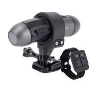 Lazmin112 4K Bike Motorcycle Helmet Camera, 1080P Front Rear Dual Record, 170° Wide Angle, Wifi App Control, Wearable Remote Control, Water Proof, 2400mah Rechargeable, for Cycling