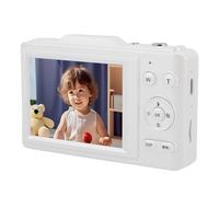 Lazmin112 4K Digital Camera, 48Mp, 2.8 Inch Screen, 16X Zoom, Anti Shake, ISO Adjustment, Autofocus, Timer Photography, One Touch Triple Photography, Vlog Camera, for Traveling (White)