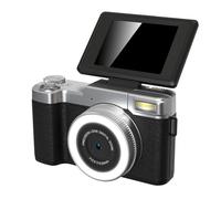 Lazmin112 4K Digital Camera, 48MP Autofocus with 180° Flip Screen and 18X Zoom, Compact Travel Camera for Photography Vlogging Selfie and Video Recording (Black)