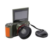 Lazmin112 4K Digital Camera, 64Mp, 3inch, Hd 180° Flip Screen, 18X Zoom, Autofocus, Anti Shake, Wifi Transfer, 4K Photography, Facial Detection, Portable Compact Camera, for Travel (Green)