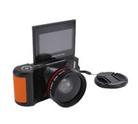 Lazmin112 4K Digital Camera, 64Mp, 3inch, Hd 180° Flip Screen, 18X Zoom, Autofocus, Anti Shake, Wifi Transfer, 4K Photography, Facial Detection, Portable Compact Camera, for Travel (Black)