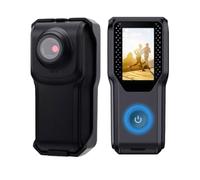 Lazmin112 4k Thumb Action Camera, 1080P, 1.18inch Hd Screen, Water Proof, Pov Camera, with Lanyard and Spring Clamp, Built In Wifi, Loop Recording, Anti Shake, Portable Camcorder