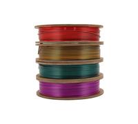 Lazmin112 4Pcs 1.75mm PLA 3D Printer Filament, Dual Color Changing Material with Smooth Printing, Dimensional Accuracy +/- 0.02mm, for Art Crafts DIY Home Laboratory School Projects