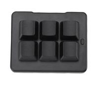 Lazmin112 6 Key Keyboard, Macro Programmable Mechanical Keypad with BT Wireless 2.4G USB Wired 3 Modes, Customizable Hot Swappable Blue Switch for Gaming Work and Industrial Use