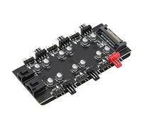 Lazmin112 6 Way Splitter Hub, 12V 4Pin PWM Speed Regulation 3PIN ARGB Light Control Expansion Board, IDE Interface, for Computer (#1)