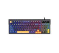 Lazmin112 98 Key Wired Mechanical Keyboard, RGB Backlit Vibrant Colors 19 Anti Ghosting Keys Creamy Typing, with USB Connection for Gaming Office MacOS (Black)