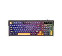 Lazmin112 98 Key Wired Mechanical Keyboard, RGB Backlit Vibrant Colors 19 Anti Ghosting Keys Creamy Typing, with USB Connection for Gaming Office MacOS (Blue)