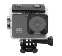 Lazmin112 Action Camera, Remote Control Underwater Camera Water Resistant 170 Deg Wide Angle for Outdoor (Black)