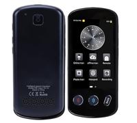 Lazmin112 AI Language Translator Device, 4 Inch Hd Color Screen, Touch Control, Oise Reduction, Conversation, Photo, Simultaneous Interpretation, Sos, Mp3, Mp4, for Travel, Business