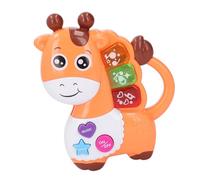 Lazmin112 Animal Keyboard Toy, Funny Educational Giraffe Cartoon Toy Keyboard for Children (Orange)
