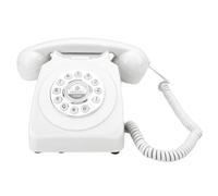 Lazmin112 Audio -Message Recording Phone, 8 GB Memory Practical Audio Guest Book for the Event (White)