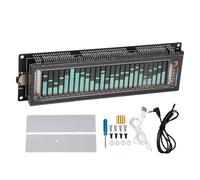 Lazmin112 Audio Spectrum Analyzer, 32Hz-20KHz Music Sound Visualizer, High Resolution VFD2515 Display, Adjustable Bringhtness, LED Sound Level Indicator