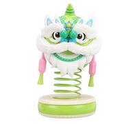 Lazmin112 Auto -fittings Board Doll, Auto Dashboard Shake Head Decoration Lion Form for Home (Green+White)