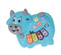 Lazmin112 Baby Piano Toys, Cow -shaped children's Toys for Home Travel (Blue)