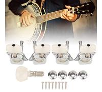 Lazmin112 Banjo Tuning Peg, Head Tuning Knob Semi-Closed String 4+1 Musical Instrument Accessories Sturdy and to Bring a Long Service Life