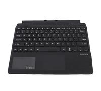 Lazmin112 Bluetooth Keyboard with Touchpad, Portable Wireless RGB Backlit Keyboard, Multi Touch Gestures, Leather Like PU ABS Material, with Large Accurate Touchpad (Black)