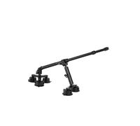 Lazmin112 Car Suction Cup Mount, 5 Powerful 84mm Vacuum Suction Base with 4 Section Telescoping Pole 33.7 110cm for Action Cameras, Universal 1 4 Inch Screw Compatibility