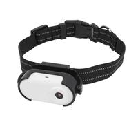 Lazmin112 Cat Collar Camera, 1080P Cordless Sport Camera with Collar, Video Records, Wide Angle, Mini Action Camera for Cats Dogs Outdoor Indoor (White)