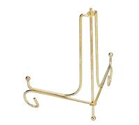 Lazmin112 Clock Stand, Metal Round Porcelain Plate Bracket, Fashion Metal Bracket, Suitable for Placing 10 to 12 Inch Marble Wall Clocks