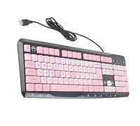 Lazmin112 Computer Keyboard, Strong and Keyboard, No Key Stuck for Home, Business Office, (black powder)