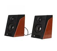 Lazmin112 Computer Speakers, 3.5mm USB Powered Desktop Speakers with Stereo Sound Enhanced Bass, Wired Volume Control, for Laptop TV Monitor Tablet Phone