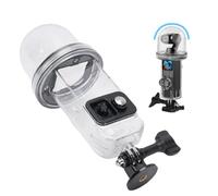 Lazmin112 Diving Case, 45m Water Proof Protective Housing for Osmo 3 Camera with Dome Design and Dual Adapter, Suitable for Diving Snorkeling Swimming