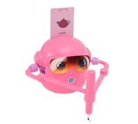 Lazmin112 Drawing Robot for Kids, Educational Drawing Machine with 100 Cards, 14 Pens, Fun Background Music, for Boys Girls Heuristic Creative Learning (Pink)