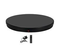 Lazmin112 Electric Rotating Display Stand, 24 Inch Heavy Duty Motorized Turntable with Wireless Remote Control, for 360° Photography 3D Scan Large Products Display (UK Plug)