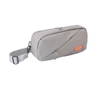 Lazmin112 Game Console Carrying Case, Double Zipper, Mesh Pocket, Game Chest Bag, for ROG Ally, Steam Deck and other handheld gaming consoles, Multiple Pockets for Gaming Accessories (Silver)
