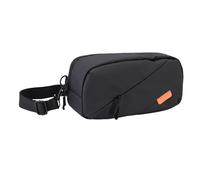 Lazmin112 Game Console Carrying Case, Double Zipper, Mesh Pocket, Game Chest Bag, for ROG Ally, Steam Deck and other handheld gaming consoles, Multiple Pockets for Gaming Accessories (Black)