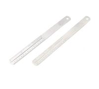 Lazmin112 Guitar Guard Ruler, 2Pcs Fingerboard Fret Protector Stainless Steel Fretboard Guard Repair Tool with Scale and Long Service Life