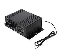 Lazmin112 Home Mini HiFi Power Amplifier, Portable Aluminum Alloy Amplifier 12V with Remote Control for Various Digital Devices