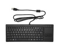 Lazmin112 Industrial Keyboard, Rugged Keyboard with Touchpad, Wired Computer Keyboard, Plug and Play IPC Keyboard with X Scissor Foot, (USB Interface with HUB Function)