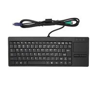 Lazmin112 Industrial Keyboard, Rugged Keyboard with Touchpad, Wired Computer Keyboard, Plug and Play IPC Keyboard with X Scissor Foot, (P S2 Interface Without HUB Function)
